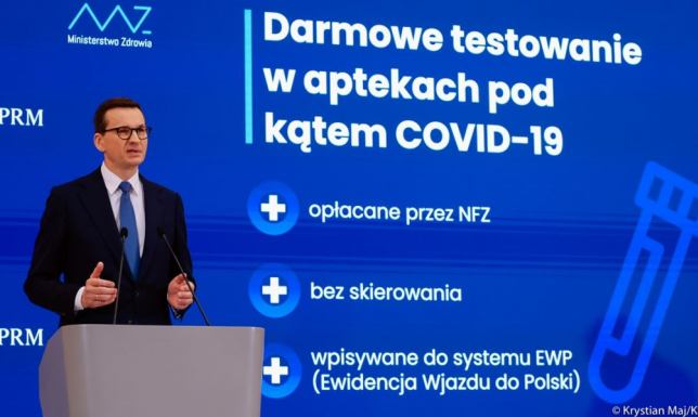 Darmowe testy antygenowe w każdej aptece, kwarantanna skrócona do 7 dni