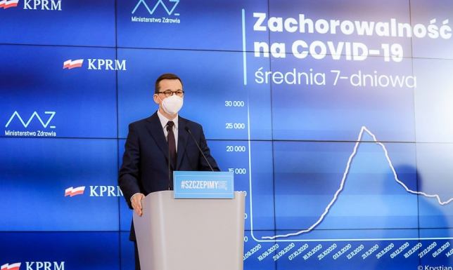 Premier Mateusz Morawiecki ogłosił zmiany w obostrzeniach COVID-19