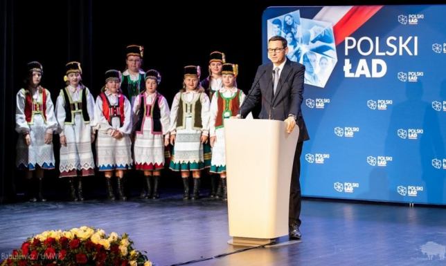 Premier w Podlaskiem promował "Polski Ład" Wizyta Mateusza Morawieckiego w Województwie Podlaskim