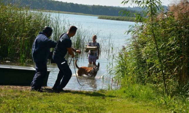 Policjanci z psami szkolili się w Wigrach Szkolenie miało na celu podniesienie poziomu wyszkolenia