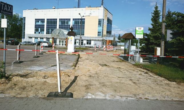 Przy dworcu powstaje miejsce dla prywatnych przewoźników przebudowa układu komunikacyjnego dworca PKS w Suwałkach