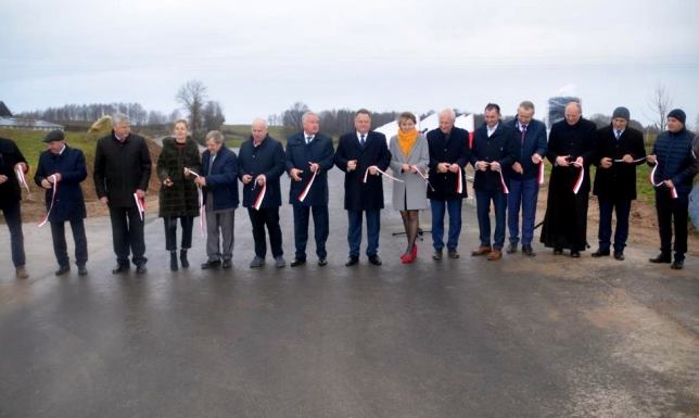 otwarcie przebudowanej drogi Wiżajny - Ejszeryszki - Rutka Tartak