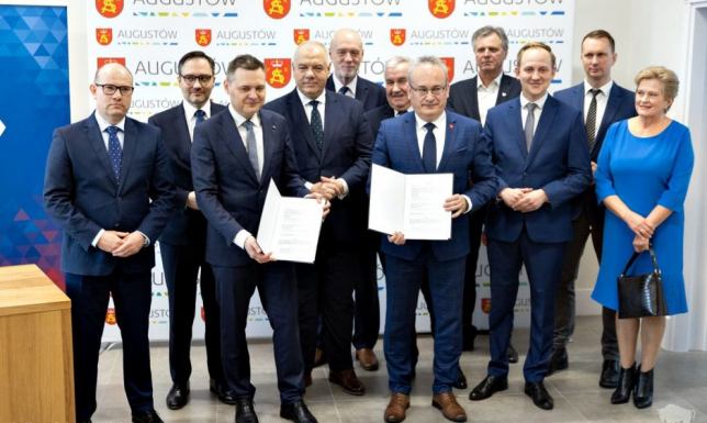 Wicepremier i Minister Aktywów Państwowych Jacek Sasin przyjechał do Augustowa