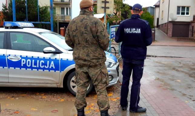 Policja maseczki Sejny