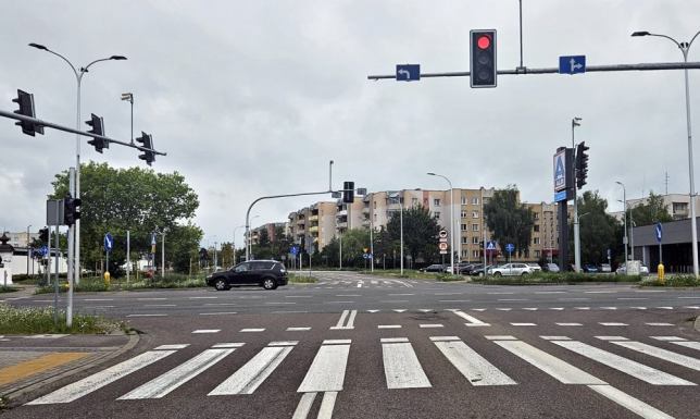 sygnalizacja świetlna na na skrzyżowaniu ulic Reja - Lityńskiego - Daszyńskiego