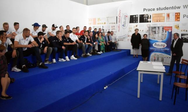 Siatkarze Ślepska Malow Suwałki oraz badmintoniści SKB Litpol-Malow gościli w siedzibie firmy MALOW