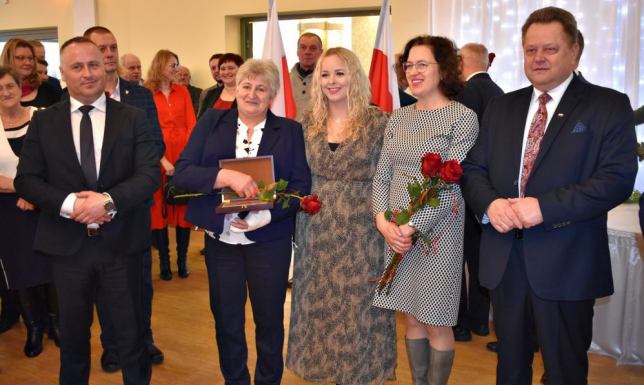wręczenie odznaczeń Ministra Rolnictwa i Rozwoju Wsi sołtysom powiatu suwalskiego