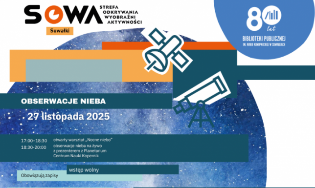Obserwacje nieba w SOWA Suwałki 