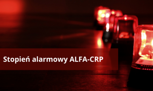 STOPIEŃ ALARMOWY ALFA-CRP NA TERENIE CAŁEGO KRAJU