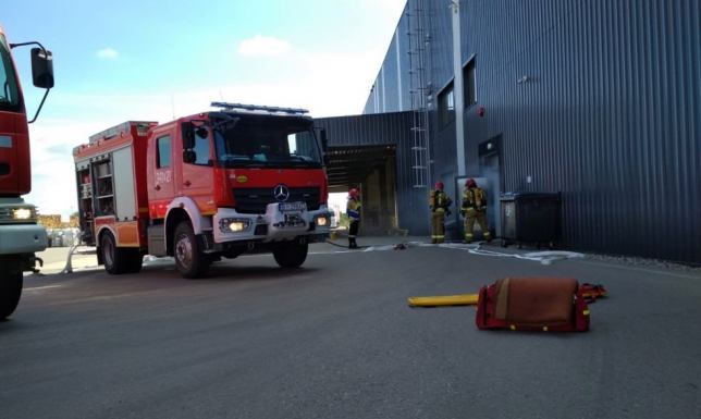 Straż Pożarna w Suwałkach, ewakuacja jednej z suwalskich fabryk