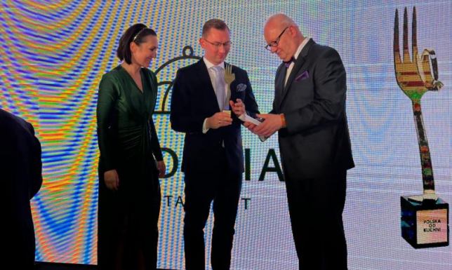 Nagrodę odebrał właściciel firmy, Tomasz Szyszko
