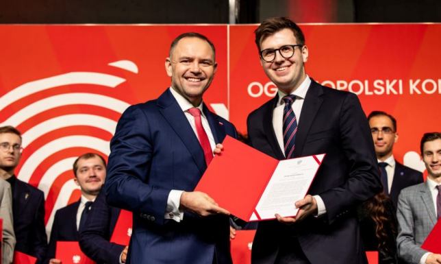 Piotr Wasilewski - pierwszy przewodniczący Młodzieżowej Rady Miasta Suwałki