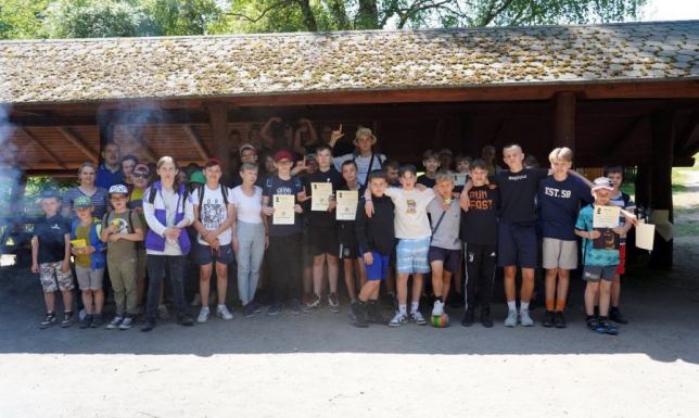 Projekt szachowy z programu Lasów Państwowych "Sportowa Natura 2023". 