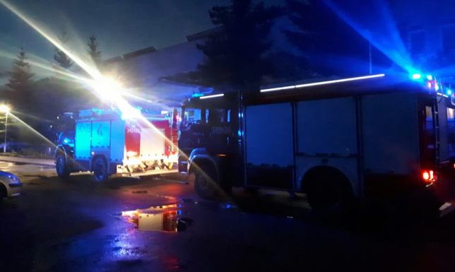 strażacka interwencja w Szpitalu Wojewódzkim im. Ludwika Rydygiera w Suwałkach