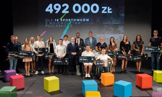 500 tys. zł otrzymało 18 najlepszych zawodników z Województwa Podlaskiego