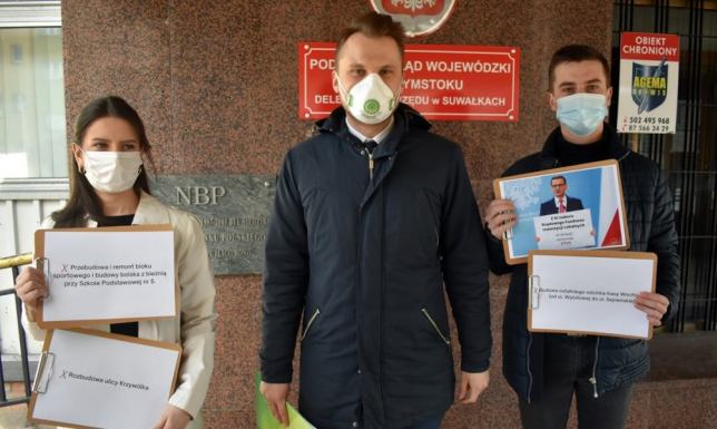 Krzysztof Truskolaski konferencja prasowa w Suwałkach