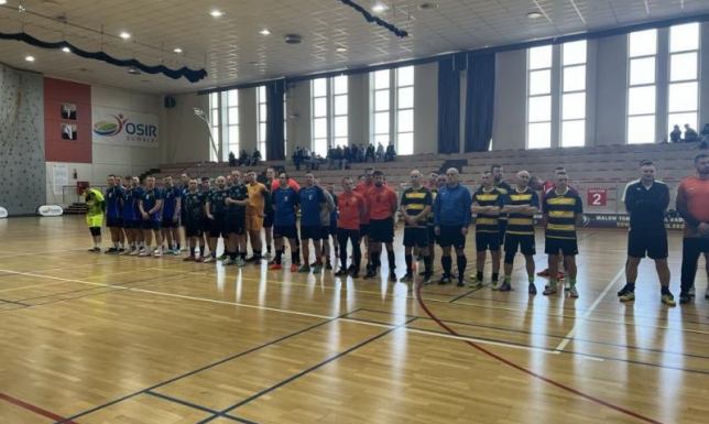 turniej piłki halowej o puchar Komendanta Miejskiego Policji w Suwałkach