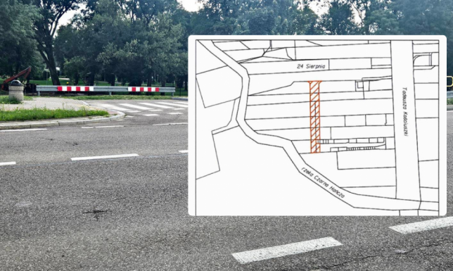 Nowo wydzielona ulica biegnąca od 24 Sierpnia w stronę rzeki Czarna Hańcza