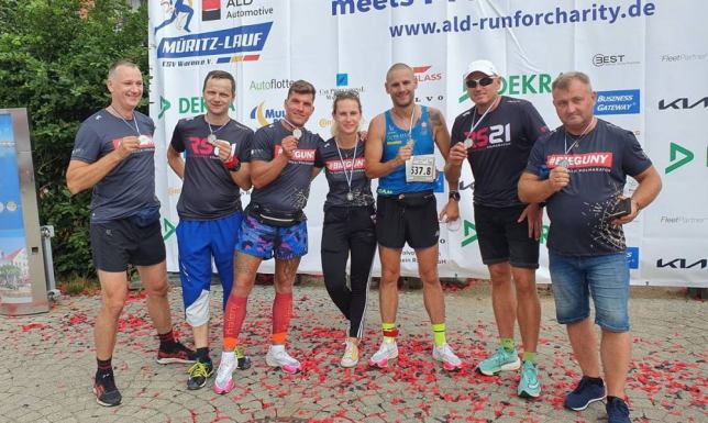 zawody biegowe w partnerskim mieście Waren w Niemczech