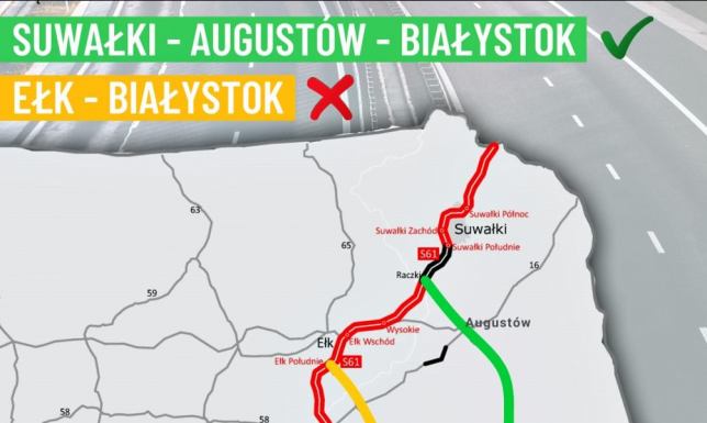 PETYCJA "TAK dla drogi ekspresowej SUWAŁKI - AUGUSTÓW - BIAŁYSTOK" przebieg trasy drogi ekspresowej z Suwałk do Białegostoku przez Augustów