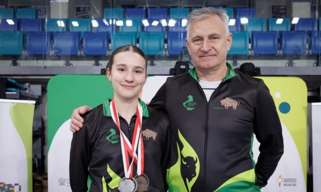 Aleksandra Wasilewska z Suwalskiego Klubu Badmintona zdobyła dwa medale