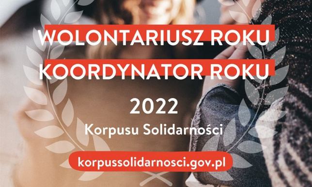 Korpus Solidarności 2022 wolontariusz i koordynator roku