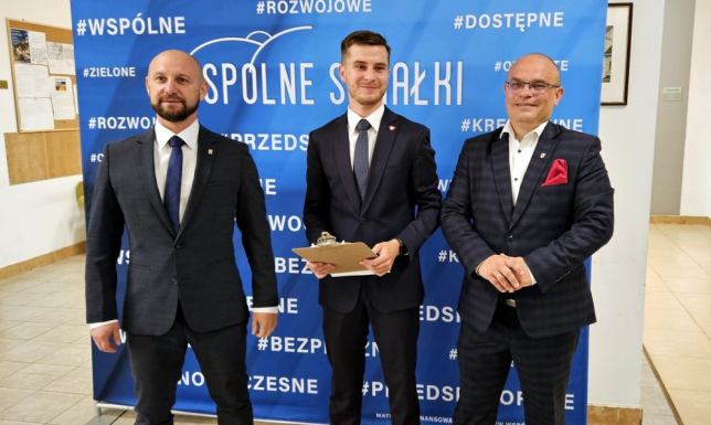Konferencja prasowa radnych klubu Wspólne Suwałki w Ratuszu