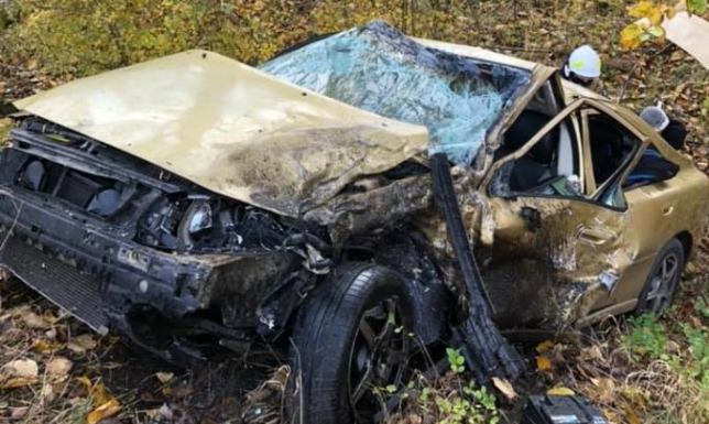 Wypadek samochodowy w Kowalach Oleckich