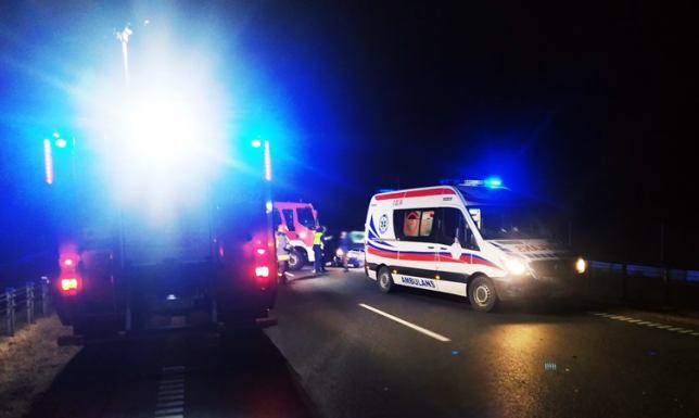 Czołowe zderzenie w Janówce