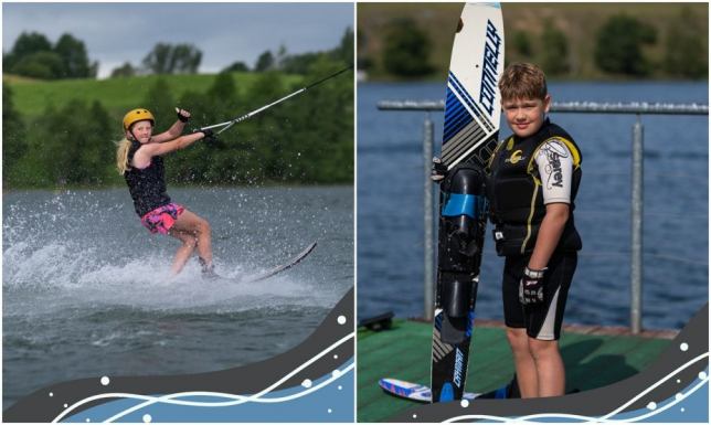 trenują przed Mistrzostwami Polski w Narciarstwie Wodnym za Wyciągiem