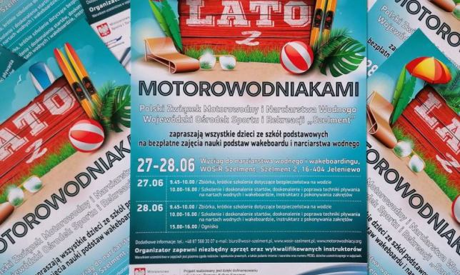 Lato z motorowodniakami w WOSiR Szelment 
