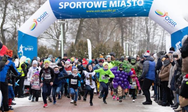 biegi karnawałowe podczas imprezy Stacja Pogodne Suwałki