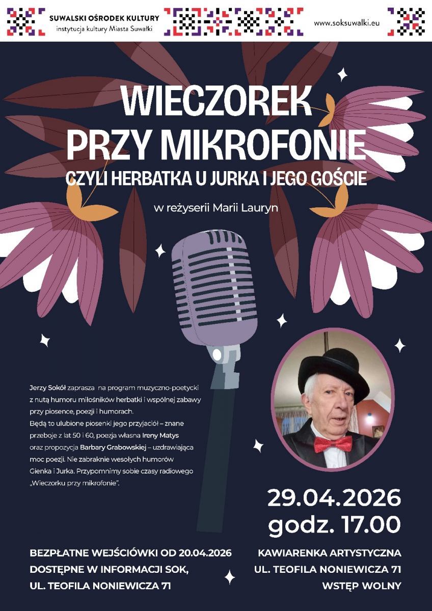 WIECZOREK PRZY MIKROFONIE czyli herbatka u Jurka i jego goście