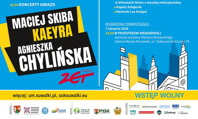 Tegoroczne obchody Dni Suwałk odbędą się w dniach 8 – 9 sierpnia 2026 r.