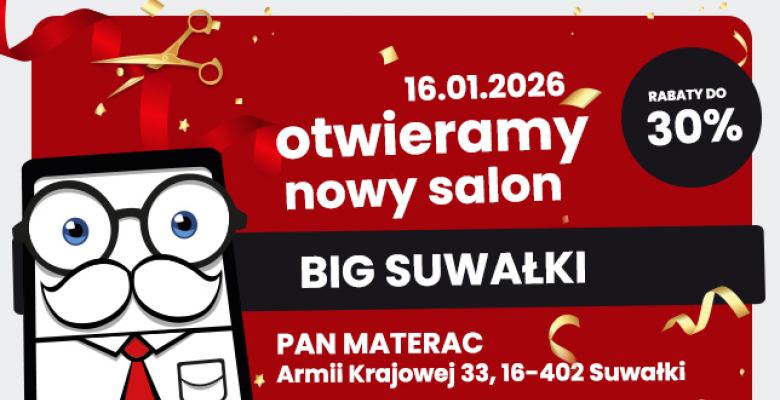 Wielkie otwarcie salonu Pan Materac w Suwałkach!