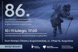 Dom Pamięci Obławy Augustowskiej przygotował wydarzenia