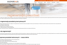 Regeneracja posadzek - MalowanieLinii.pl
