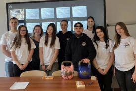 sierżant Wioleta Bujanowska odwiedziła uczniów ZS nr4