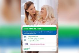Na badanie zapraszamy kobiety w wieku od 45 do 74 lat