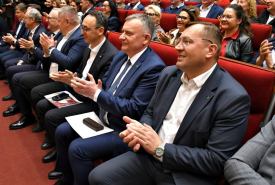 Dariusz Klimczak, Stefan Krajewski oraz Paweł Bejda w Suwałkach