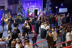 opłatek sportowca w hali Ośrodka Sportu i Rekreacji