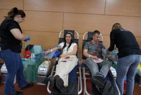 Mini-konferencja, oddawanie krwi i rejestracja potencjalnych dawców szpiku