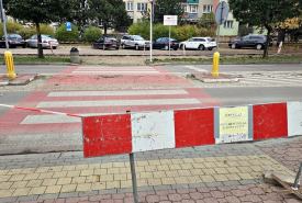 w minionym tygodniu rozpoczął się remont przy postoju TAXI