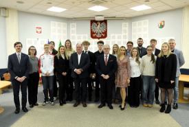 złożenia gratulacji oraz podziękowań za promocję Miasta