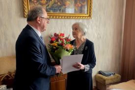 setne urodziny obchodziła suwalczanka Helena Hanc