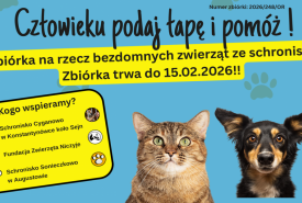 Podaj łapę i pomóż tym, którzy sami o pomoc poprosić nie mogą