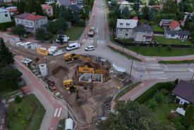 zbiornik retencyjny, który ma ograniczyć zalewanie ulic na osiedlu Hańcza