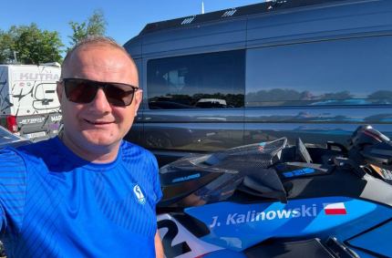 Jan Kalinowski, reprezentujący klub UKS NA-WA Suwałki