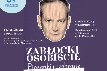 Biblioteka Publiczna im. Marii Konopnickiej w Suwałkach zaprasza na koncert