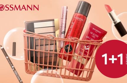 Makijażowe 1+1 gratis w Rossmannie